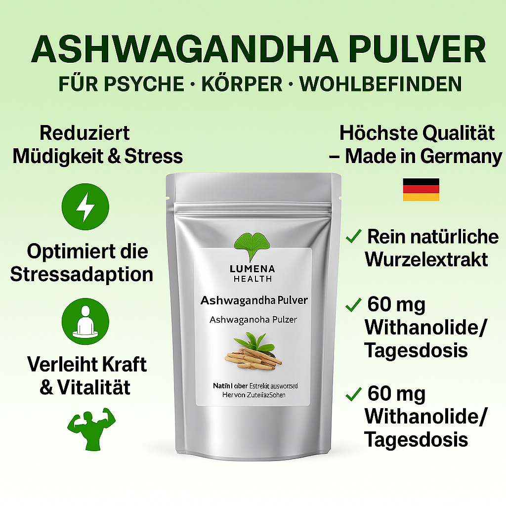 Ashwagandha Pulver - 500g Doypack