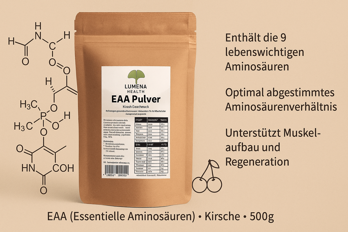 EAA (Essentielle Aminosäuren) Kirsche - 500g