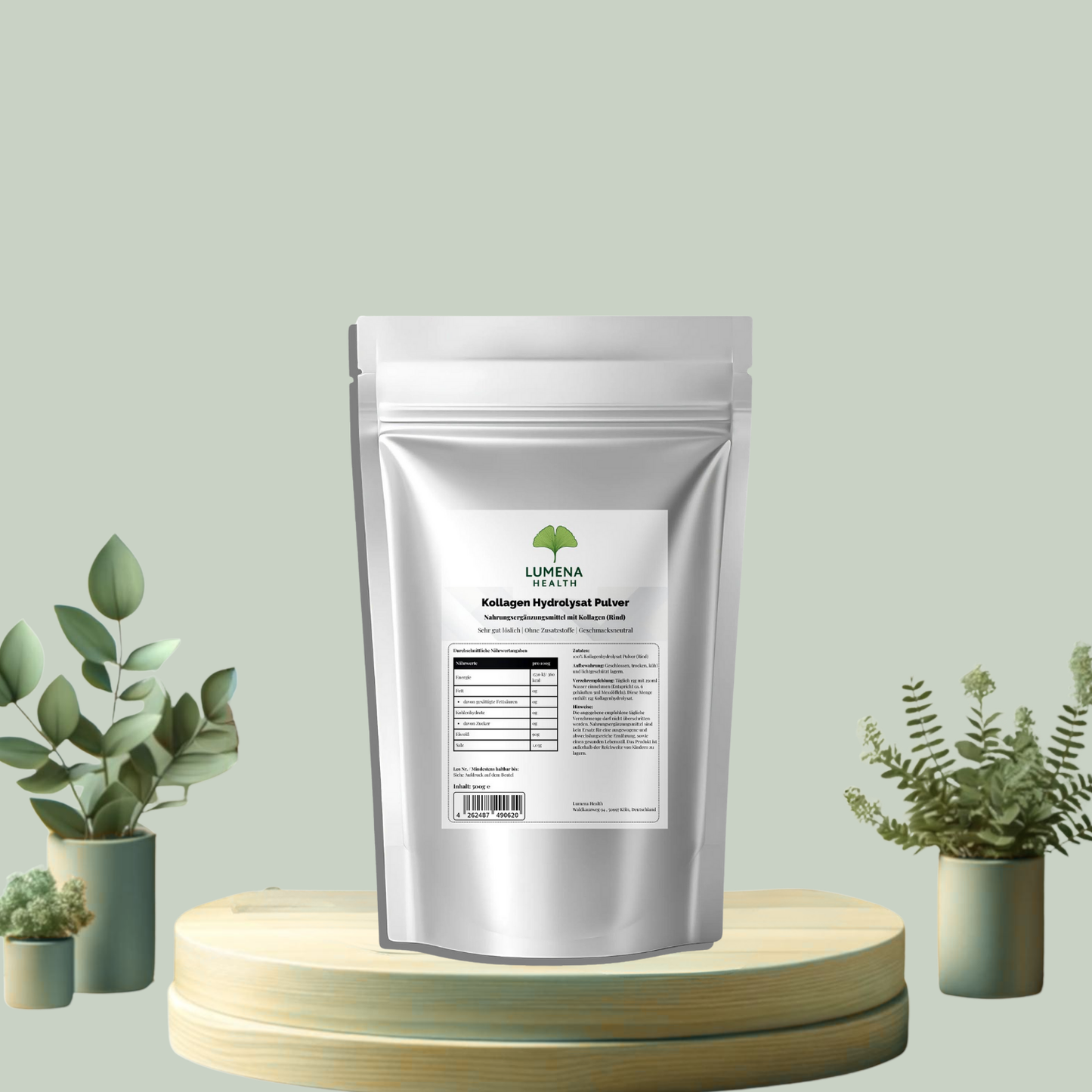 Kollagen Hydrolysat Pulver - 500g Doypack