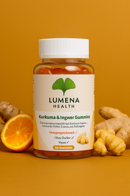 Kurkuma & Ingwer Gummies – Orange Geschmack – 60 Stück