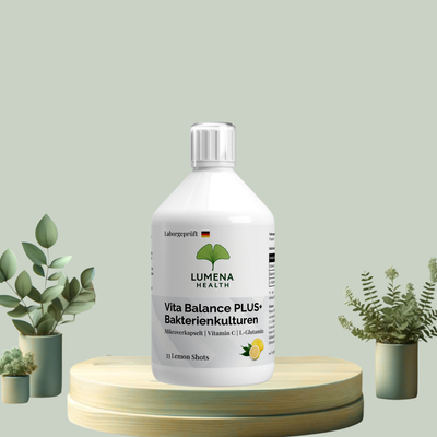 Vita Balance PLUS+  Bakterienkulturen - 33 vegane Lemon Shots - 500ml
